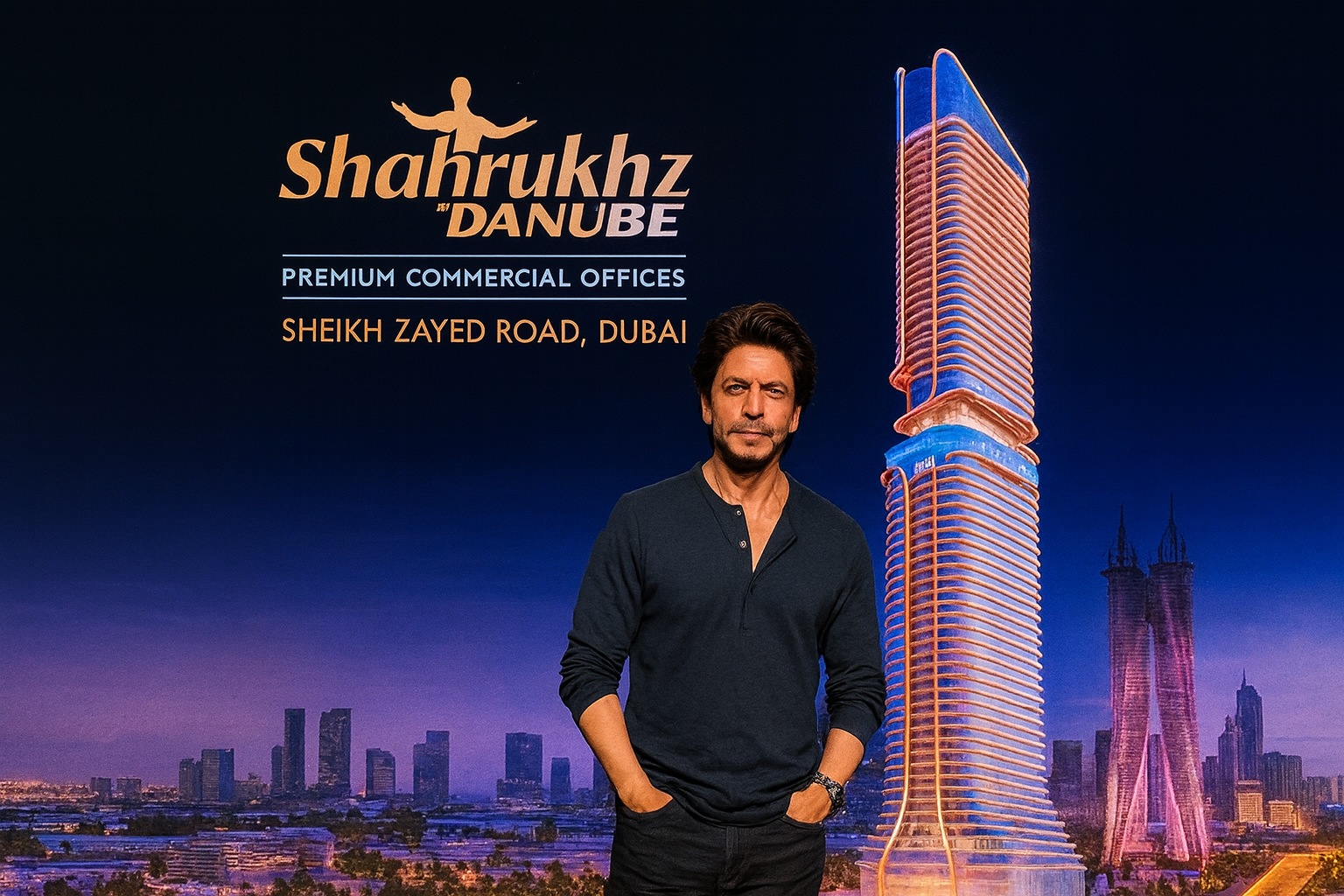 Shahrukhz by Danube: Dubai’s New Commercial Tower Named for Shah Rukh Khan